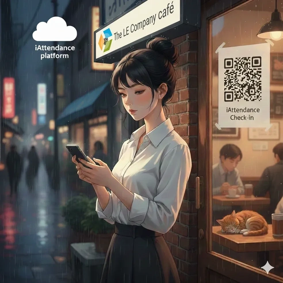 iAttendance check-in bằng QR trên thiết bị di động