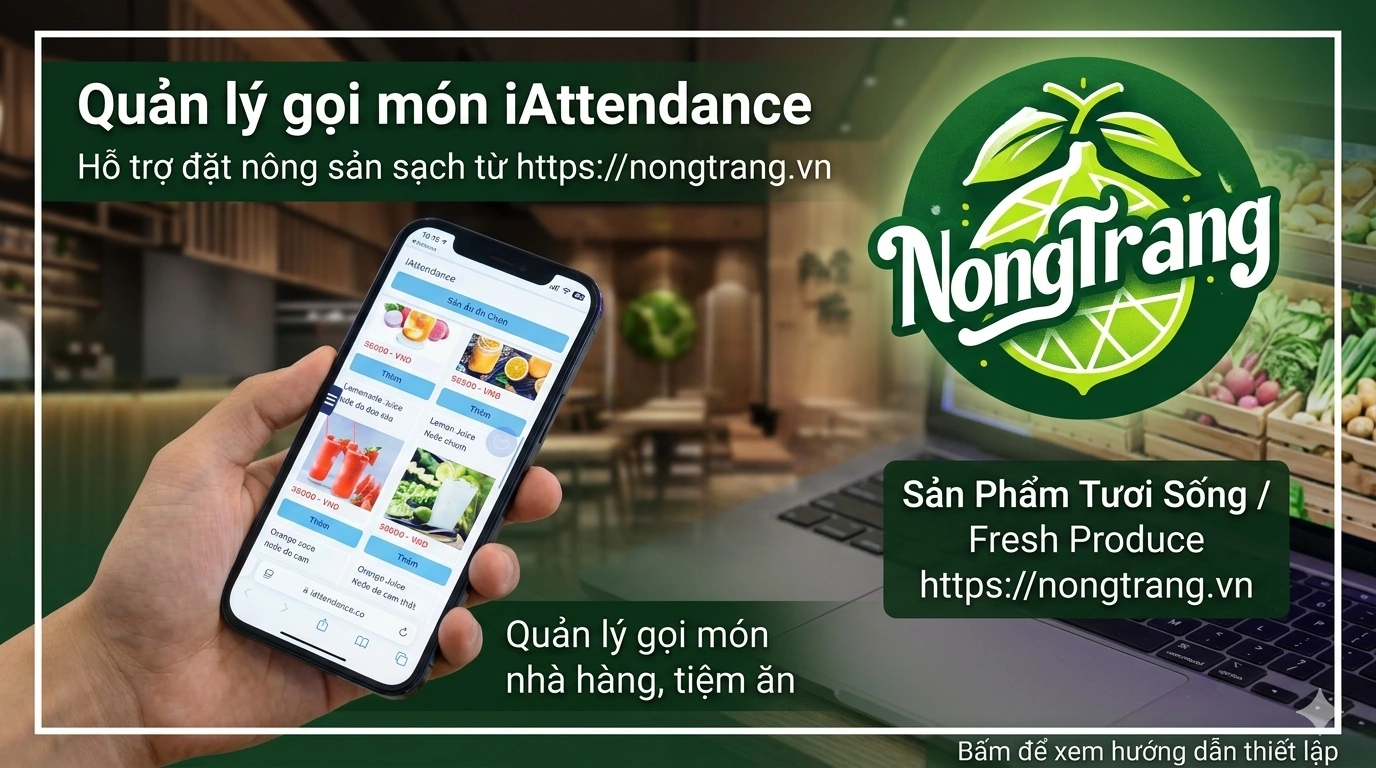 Hình ảnh iAttendance và Nông Trang