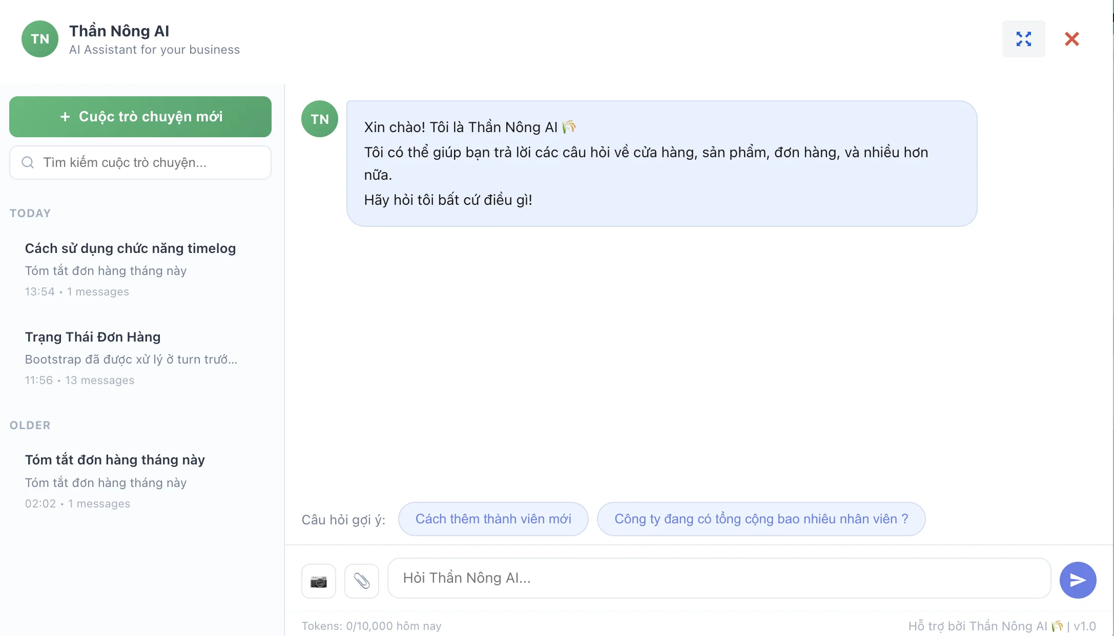 Cổng thông tin Thần Nông AI
